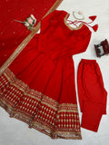 Vichitra Silk with Soft Micro Cotton Lining & Thread with Sequence Work Salwar Kameez