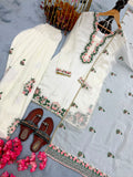 New Designer Party Wear Look Pure Fendi Silk Top & Farshi Palazzo With Dupatta set