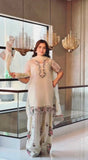 New Designer Party Wear Look Pure Fendi Silk Top & Farshi Palazzo With Dupatta set