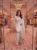 New Designer Party Wear Look Pure Fendi Silk Top & Farshi Palazzo With Dupatta set