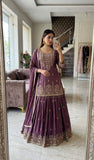 Pure Cinon Silk With Embroidery 5mm Sequence Work Salwar Kameez