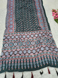 Presenting You Most Beautiful Latest Real Mirror Work Saree
