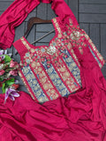 New Super Trending Embroidery Sequence work ready to wear saree with Embroidery Blouse