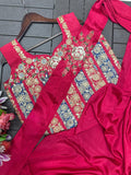 New Super Trending Embroidery Sequence work ready to wear saree with Embroidery Blouse