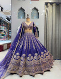 Premium Quality Star Georgette with Embroidery Sequins Work With Cancan & Canvas Patta Lehenga Choli