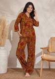 Pure Soft Rayon Cotton & Printed With Foil Work Co-Ord Set