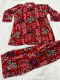 Pure Soft Rayon Cotton & Printed With Foil Work Co-Ord Set