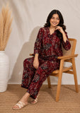 Pure Soft Rayon Cotton & Printed With Foil Work Co-Ord Set
