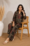 Pure Soft Rayon Cotton Top with Printed With Foil Work Co-Ord Set