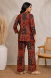 Pure Soft Rayon Cotton Top with Printed With Foil Work Co-Ord Set