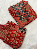 Pure Soft Rayon Cotton Top with Printed With Foil Work Co-Ord Set
