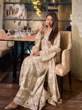 Designer Hevy Chinon Silk Sharara Suit And Dupatta Set