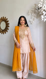 Latest Designer Heavy Satin Glass Salwar Kameez With Embroidery And Moti Work
