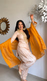 Latest Designer Heavy Satin Glass Salwar Kameez With Embroidery And Moti Work