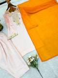 Latest Designer Heavy Satin Glass Salwar Kameez With Embroidery And Moti Work
