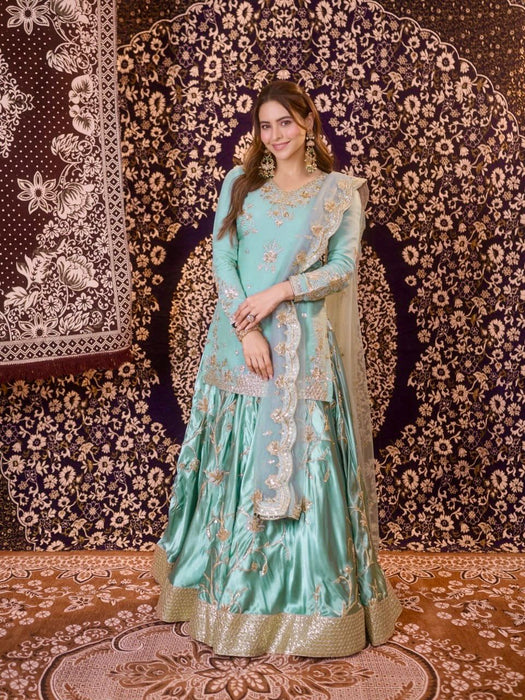 Designer Heavy Japan Satin Xclusive 3-Piece Set
