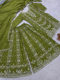 New Fancy Pakistani Collection Top Plazzo And Dupatta Set Fully Stitched