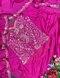 Latest Designer Party Wear Jacket Bottom And Dupatta Set