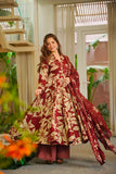 Designer Anarkali Suit In New Fancy Style With Maslin cotton With Digital Print Work