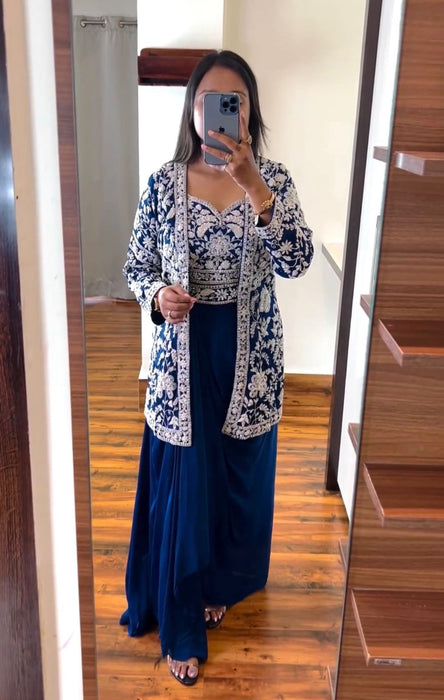 New Super Trending Party Wear Koti with Sarara Set