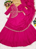 Designer ready To Wear Lehenga Saree With Beautiful Blouse And Jacket
