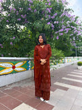 DESIGNER WEAR EXCLUSIVE GEORGETTE WITH EMBROIDERY SUIT WITH DUPATTA