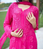 DESIGNER WEAR EXCLUSIVE GEORGETTE WITH EMBROIDERY SUIT WITH DUPATTA