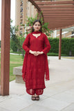 DESIGNER WEAR EXCLUSIVE GEORGETTE WITH EMBROIDERY SUIT WITH DUPATTA