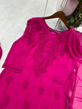 DESIGNER WEAR EXCLUSIVE GEORGETTE WITH EMBROIDERY SUIT WITH DUPATTA