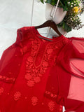 DESIGNER WEAR EXCLUSIVE GEORGETTE WITH EMBROIDERY SUIT WITH DUPATTA