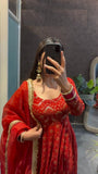 Designer Heavy Faux Georgette Anarkali Suit