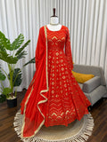 Designer Heavy Faux Georgette Anarkali Suit