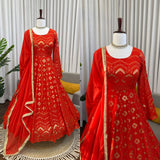 Designer Heavy Faux Georgette Anarkali Suit