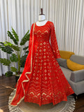Designer Heavy Faux Georgette Anarkali Suit