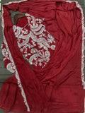 New Super Trending Embroidery Sequence work ready to wear saree with full koti