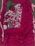 New Super Trending Embroidery Sequence work ready to wear saree with full koti