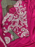 New Super Trending Embroidery Sequence work ready to wear saree with full koti