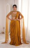 Rangoli fabric with  Banglori With Embroidery sequence work full stitched Lehenga Choli
