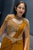 Rangoli fabric with  Banglori With Embroidery sequence work full stitched Lehenga Choli