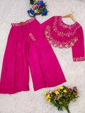 Wedding & Party Wear Elegant Look New Designer Plazo Set
