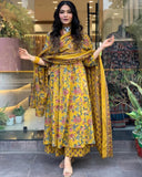 Latest Designer  Premium Cotton Blend  Top Bottom And Dupatta