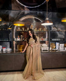 Designer Premium Butterfly Soft Net Real Mirror Work Saree