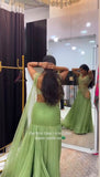 Designer Party Wear  Heavy Chinon Silk  Premium Blouse With Lehega