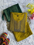 Roman Silk with Beautiful Embroidery With Sequence Work Salwar Kameez