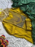 Roman Silk with Beautiful Embroidery With Sequence Work Salwar Kameez
