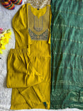 Roman Silk with Beautiful Embroidery With Sequence Work Salwar Kameez