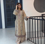 Designer Party Wear Look Heavy Faux Georgette Top Plazzo & Dupatta Set