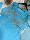 Designer Top Pazzo And Dupatta Set With Beeautiful Embroidery Work