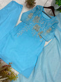 Designer Top Pazzo And Dupatta Set With Beeautiful Embroidery Work