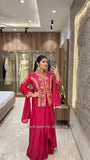 Chinnon Silk with Multi Thread Embroidery with Sequence Work Salwar Kameez